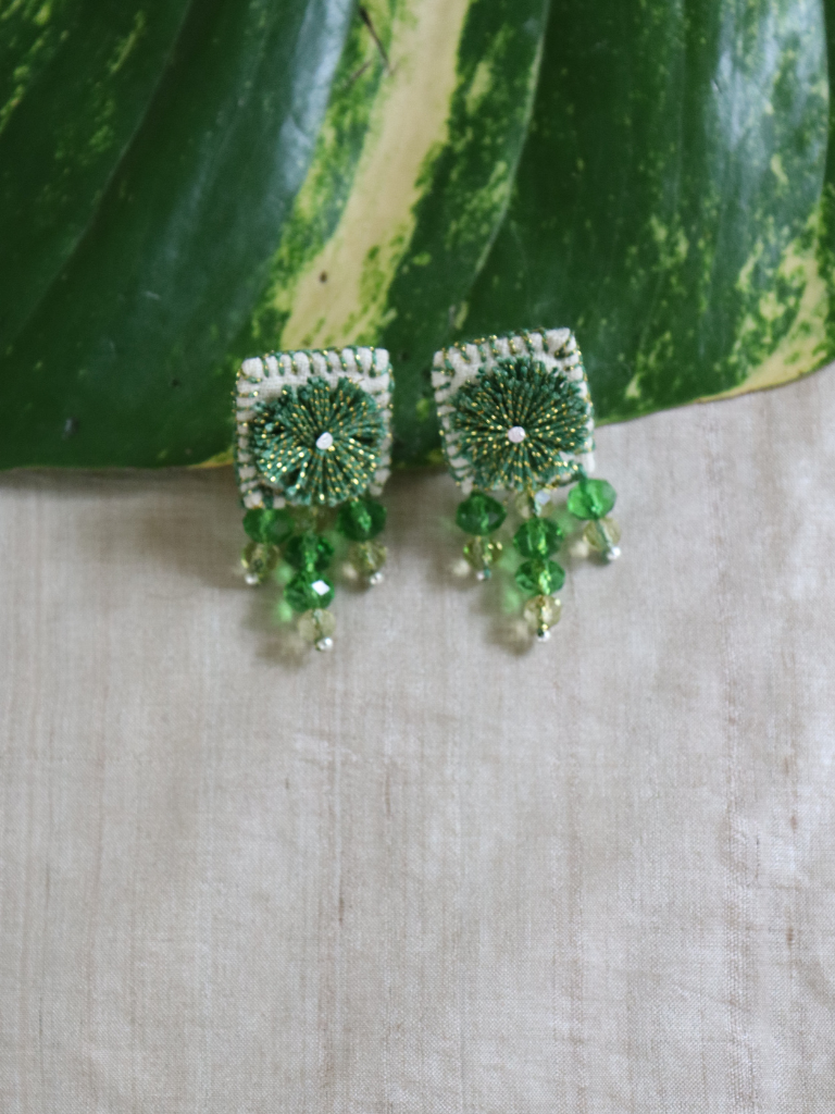 THREAD & BEAD WORK SET – MULTY GREEN