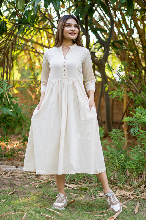 Stand Collar Dress