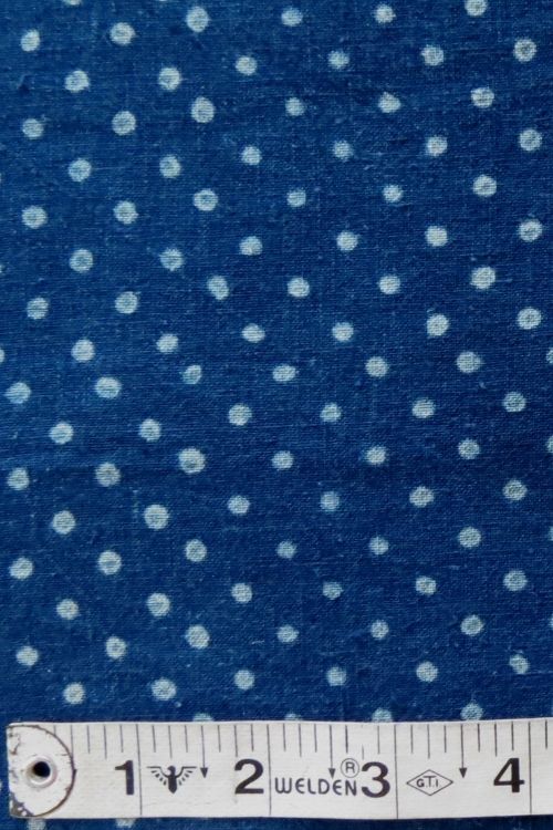 Indigo Hand Block Print - Polka Dots