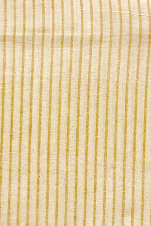 Mustard Stripe Organic Cotton Fabric