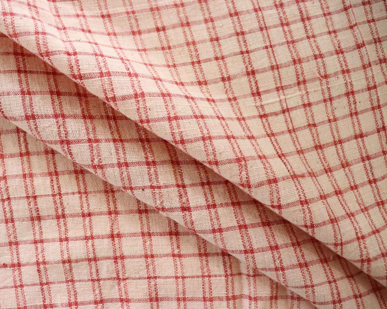 Timeless Red Check Khadi