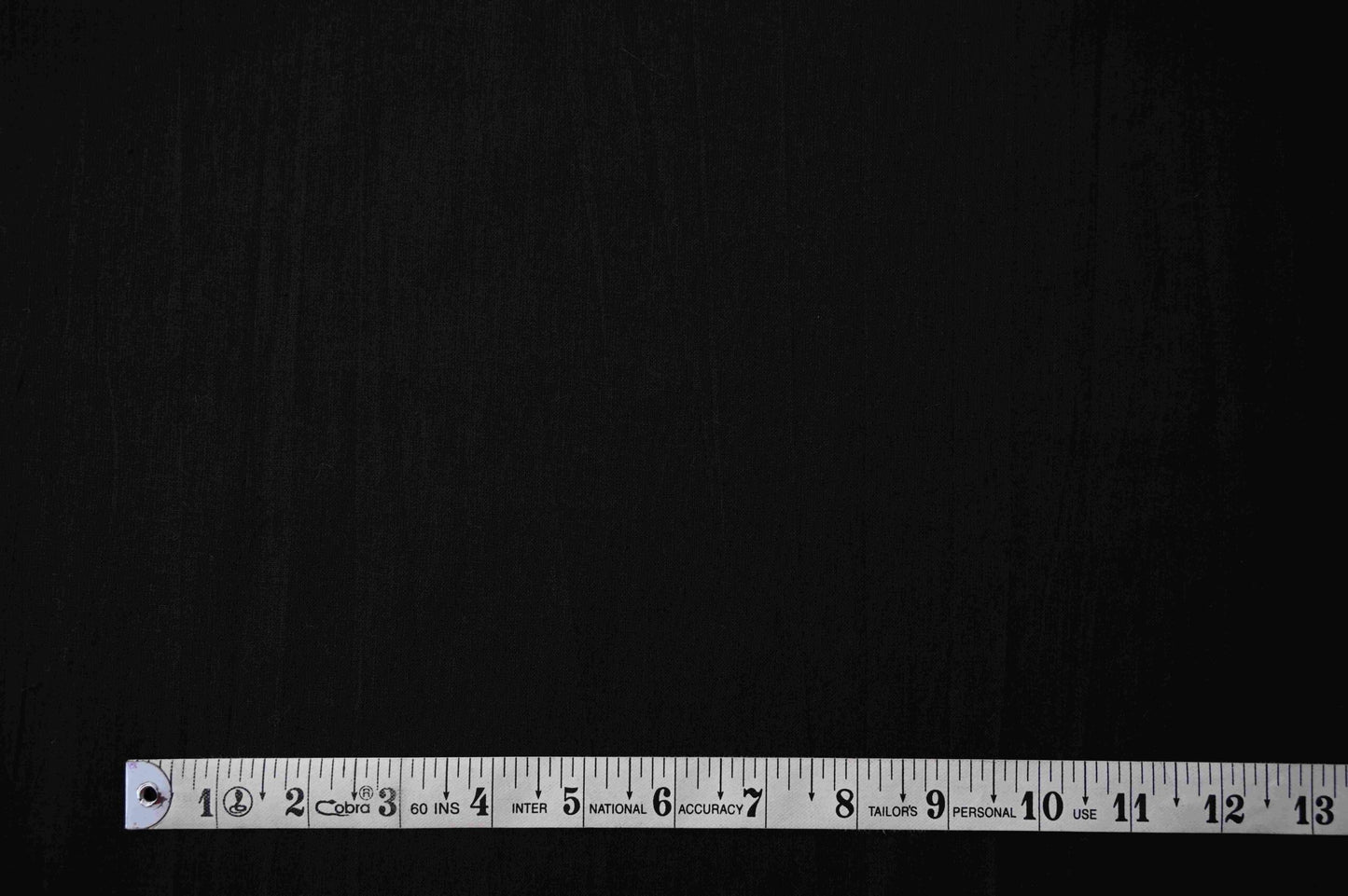 Midnight Black Plain Dyed Handwoven Cotton Fabric