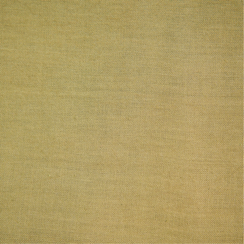 Plain Dyed Yarn Dyed Mustard Handwoven Cotton Fabric