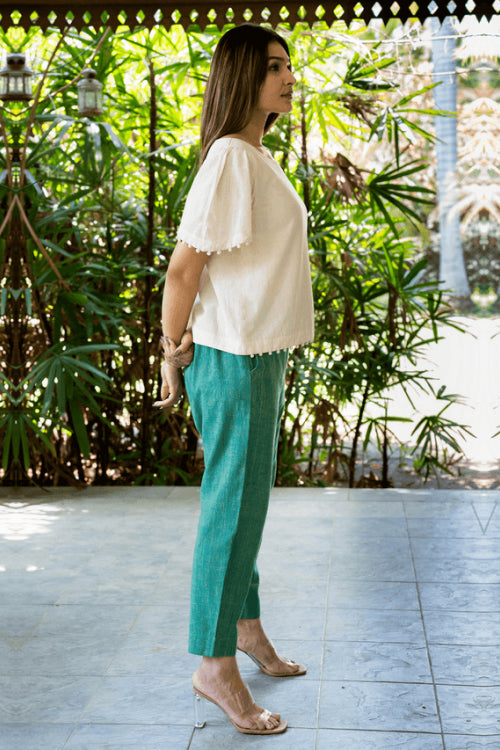 Forest Green Ankle Pants