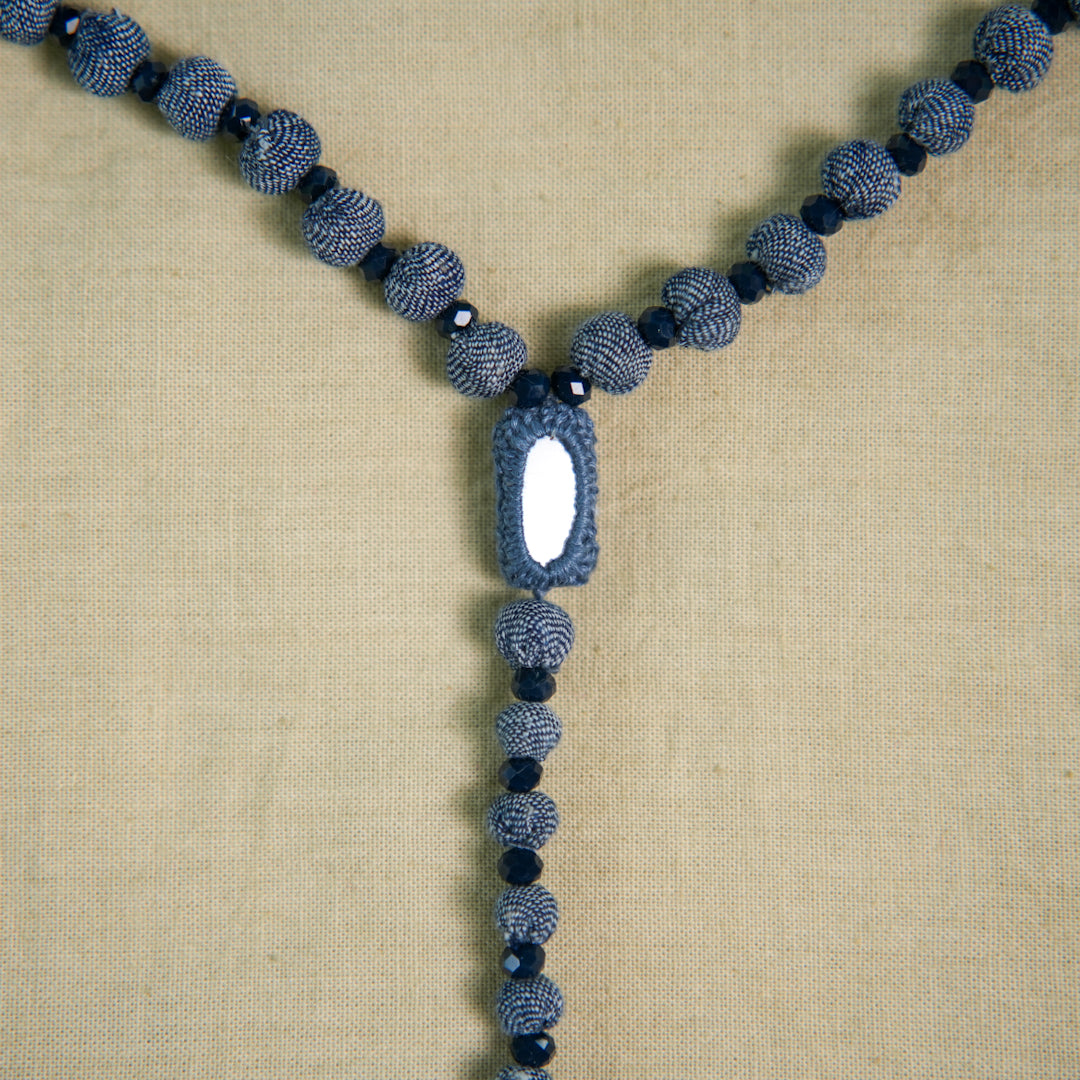 BORIYA MALA WITH CRYSTAL & MIRROR LOCKING
