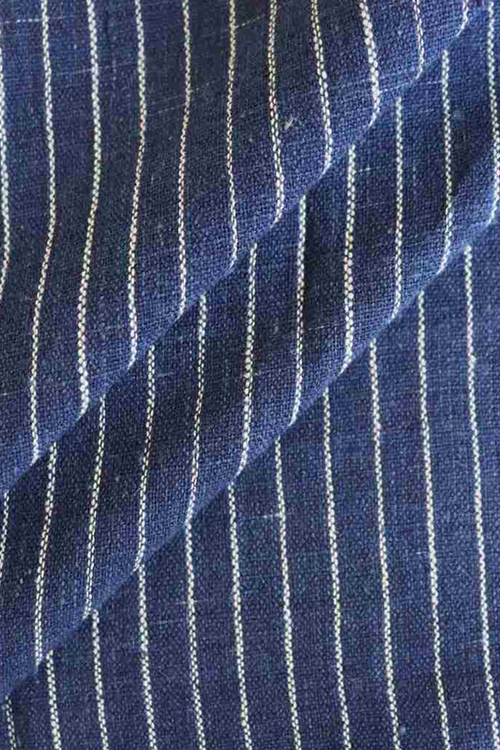 Indigo Heritage Stripes (Natural Indigo Yarn Dyed)