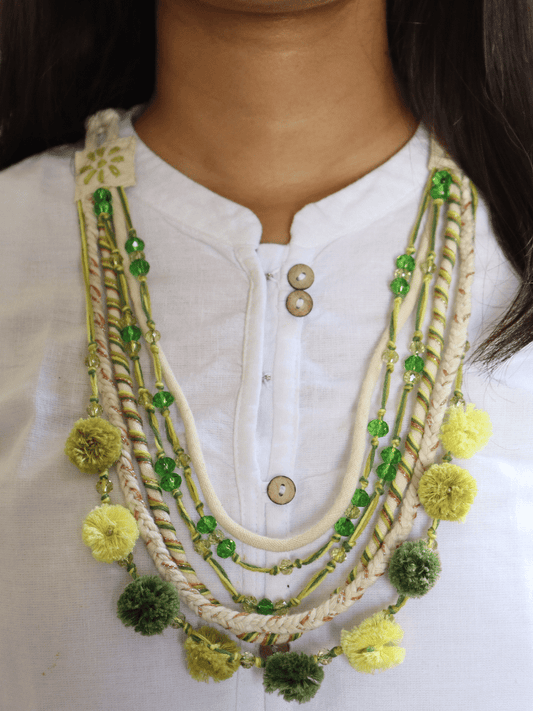 THREAD & BEAD WORK SET – MULTY GREEN