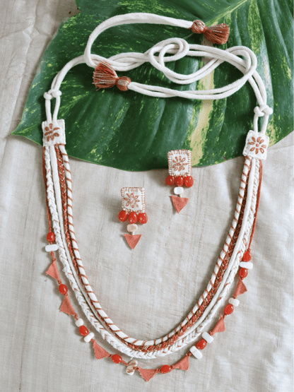 THREAD & BEAD WORK SET – CORAL