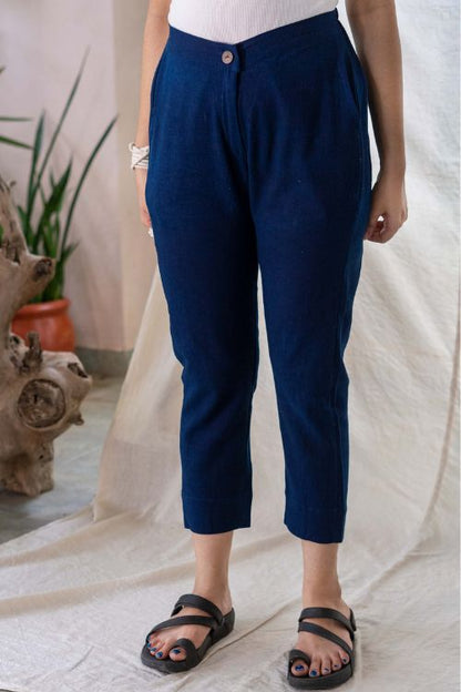 MORALFIBRE INDIGO ANKLE PANTS