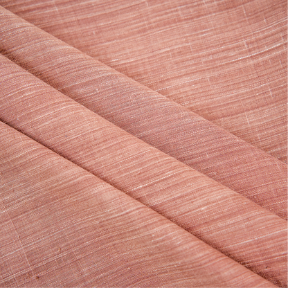 Denim  Burnt Seinna  Handwoven Cotton Fabric