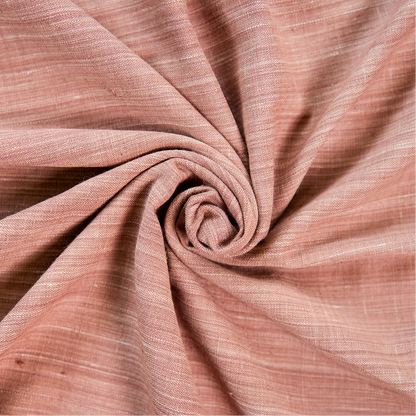 Denim  Burnt Seinna  Handwoven Cotton Fabric