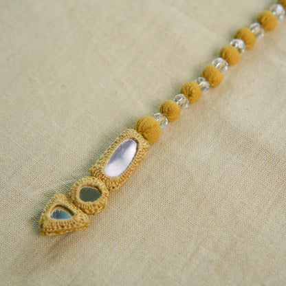 BORIYA MALA WITH CRYSTAL & MIRROR LOCKING