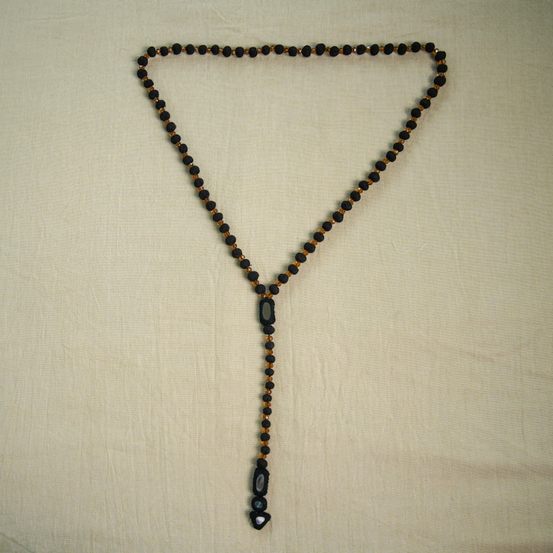 BORIYA MALA WITH CRYSTAL & MIRROR LOCKING
