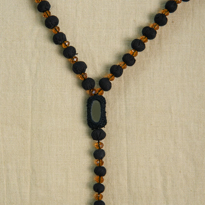 BORIYA MALA WITH CRYSTAL & MIRROR LOCKING
