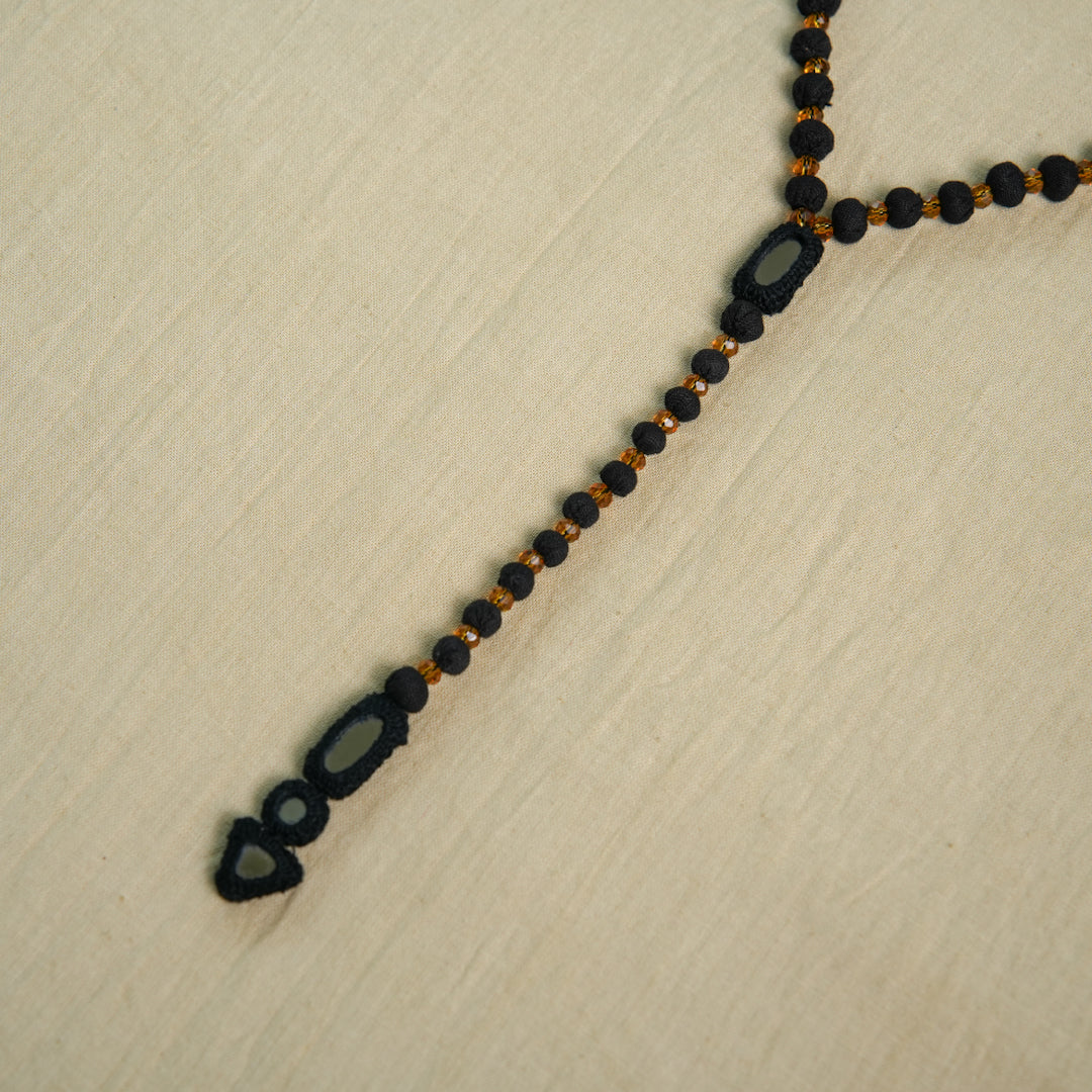 BORIYA MALA WITH CRYSTAL & MIRROR LOCKING