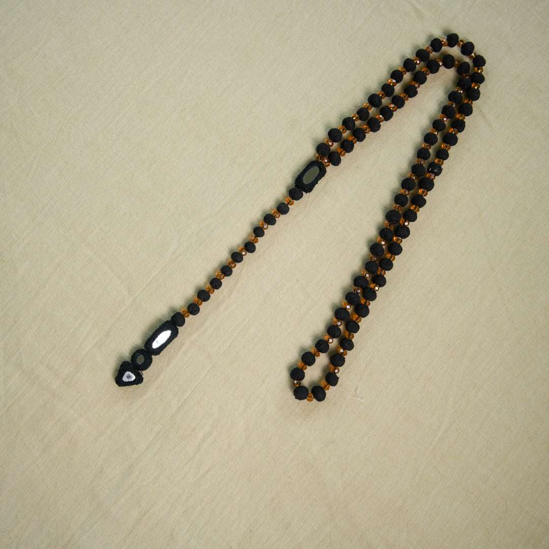 BORIYA MALA WITH CRYSTAL & MIRROR LOCKING