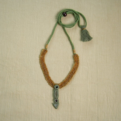 KIDIYA PEARLS CHOKER WITH MIRROR PENDANT
