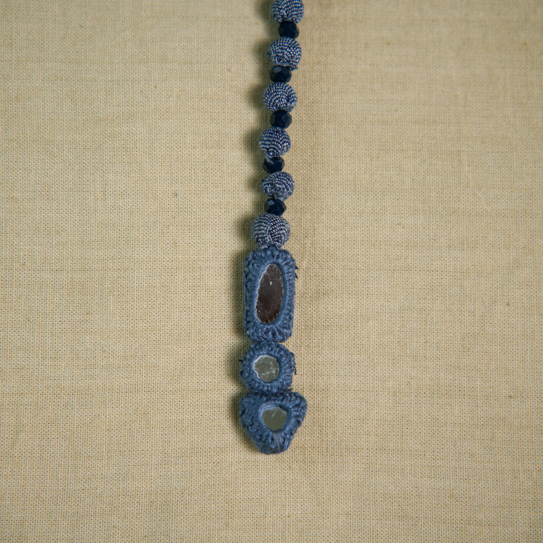 BORIYA MALA WITH CRYSTAL & MIRROR LOCKING
