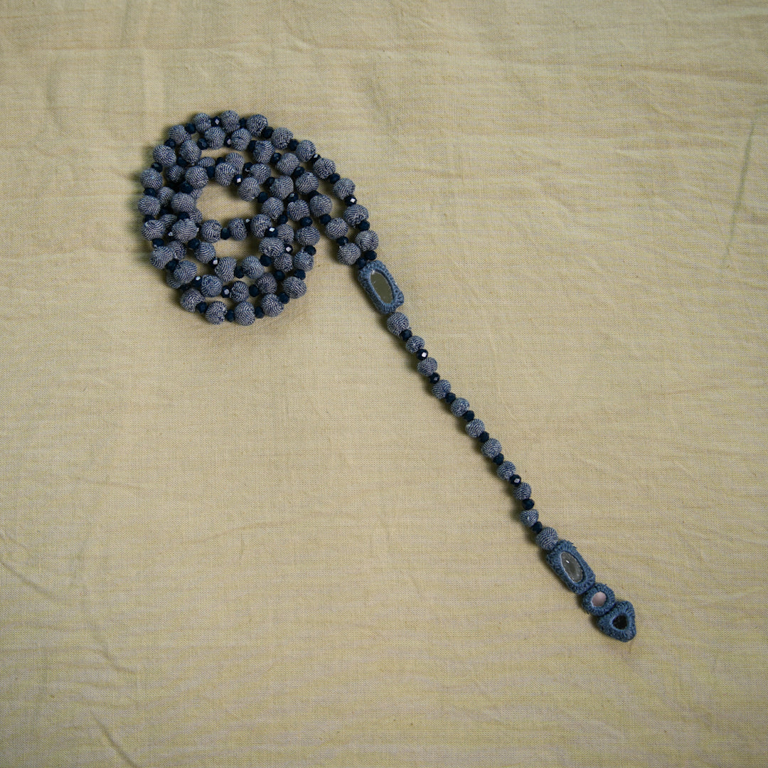 BORIYA MALA WITH CRYSTAL & MIRROR LOCKING
