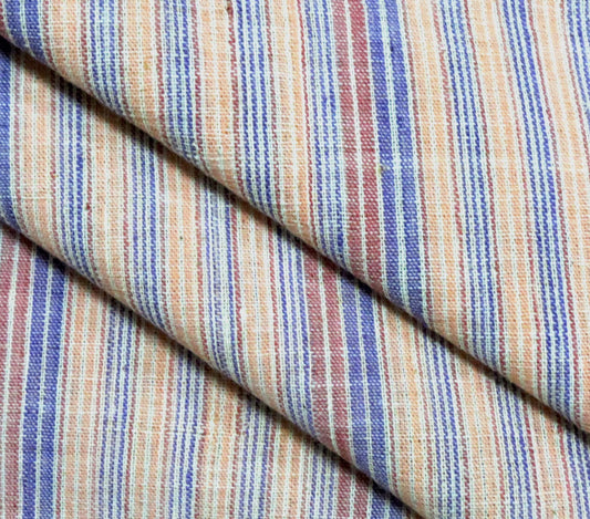 Bohemian Fusion Stripes (Indigo, Neon Blue, Yellow, Brown)