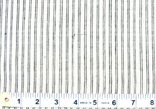 Classic Noir Stripes (Cream & Black Thin Stripes)