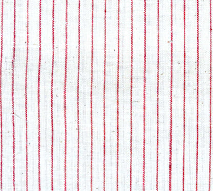Crimson Whisper Stripes (Cream & Red Thin Stripes)