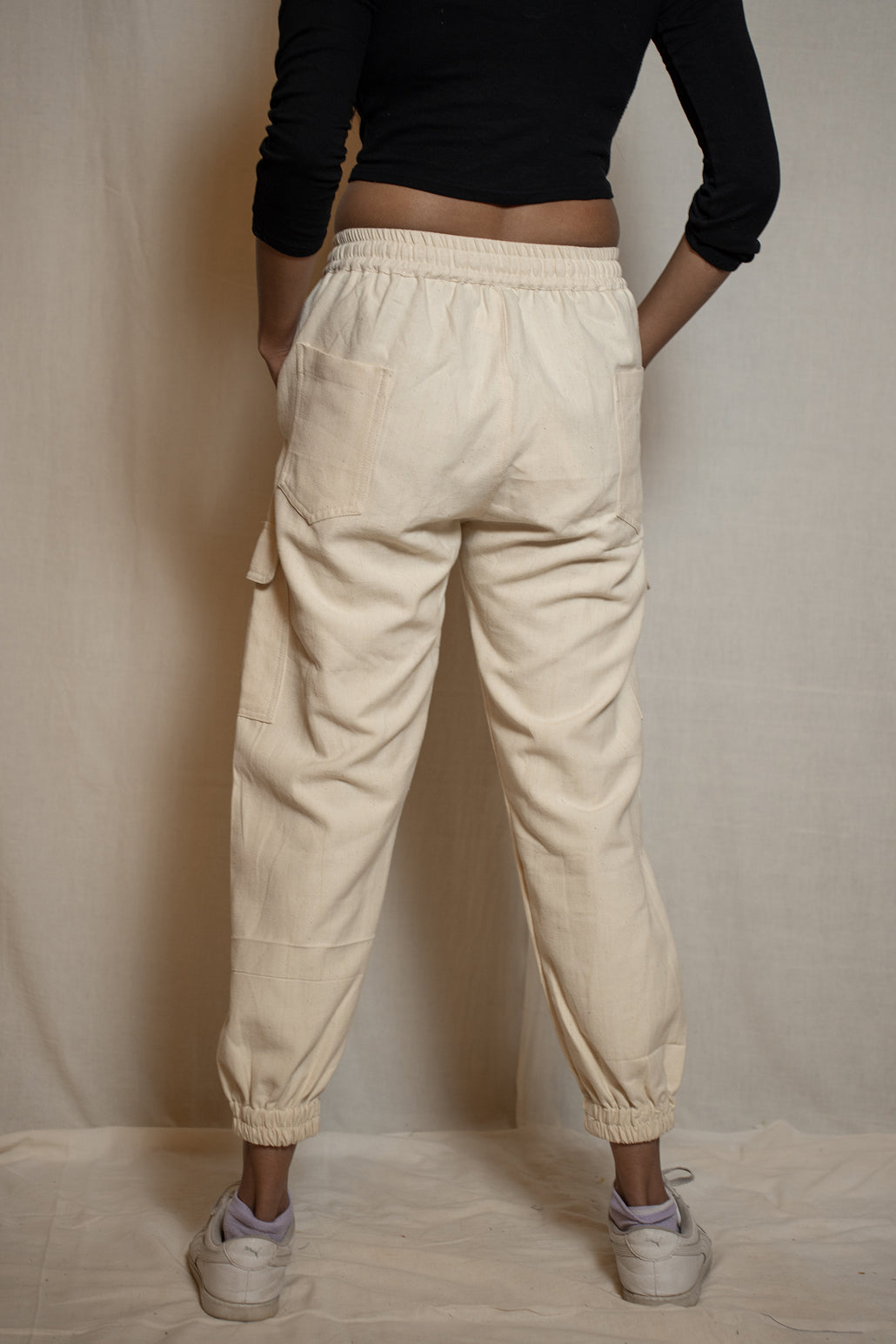 MORALFIBRE CARGO PANTS IN HIGH QUALITY SKIN FRIENDLY PROCESSED KHADI