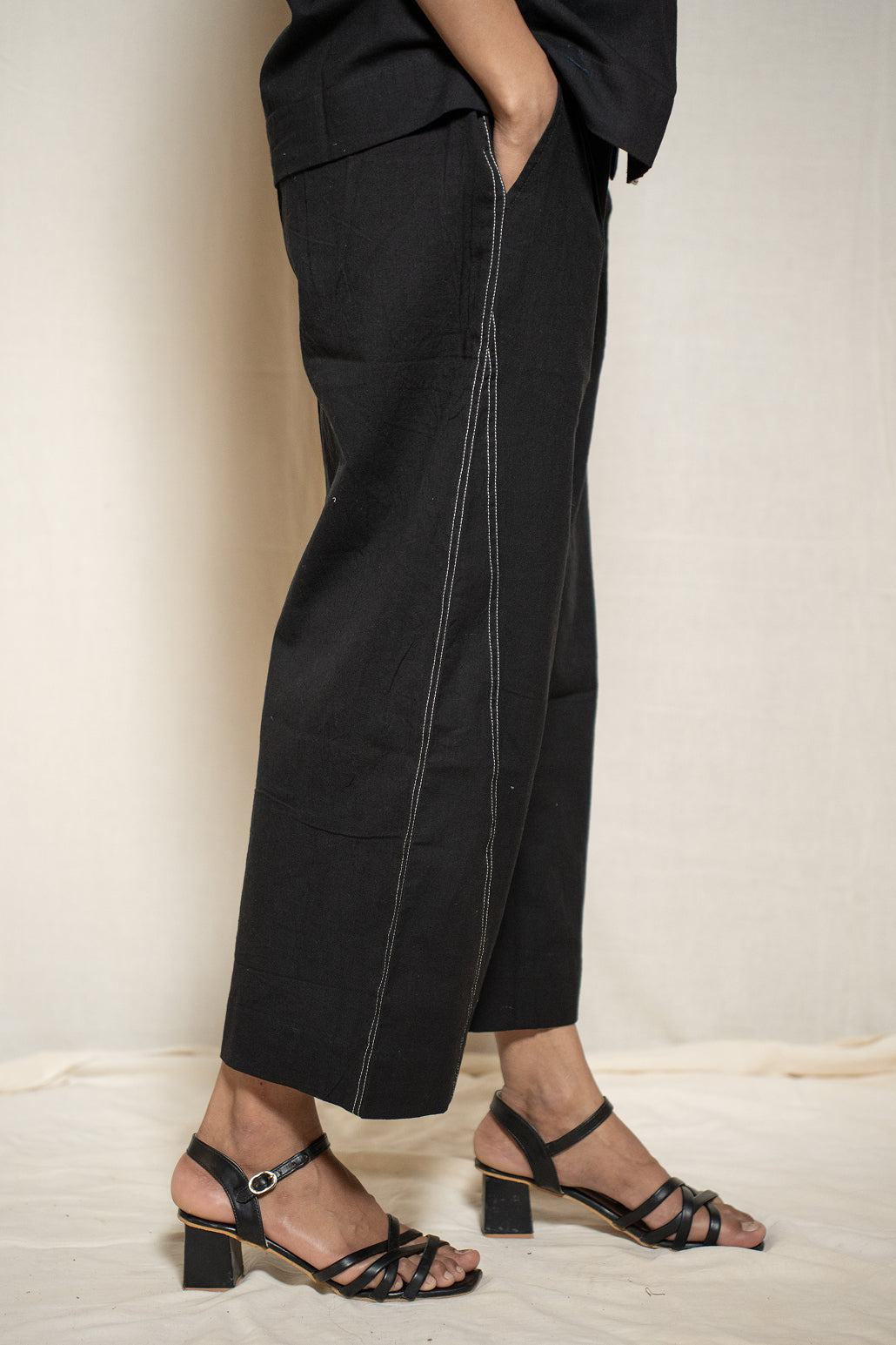 MORALFIBRE DOUBLE STICH SIDE PANNEL PANTS