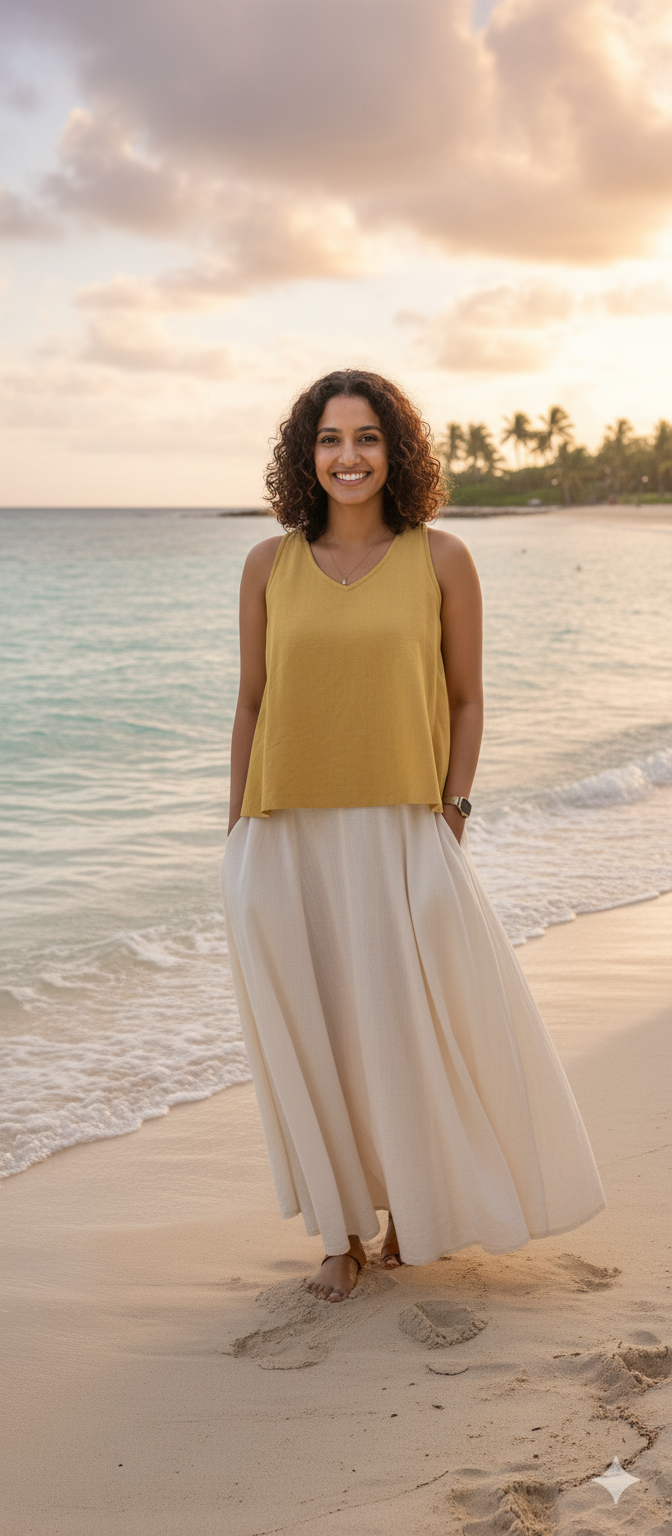 Asymmetrical Kora Skirt
