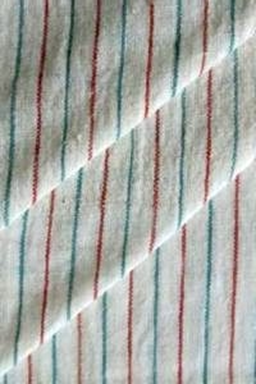 Heritage Hues Stripes (White with Blue & Red)