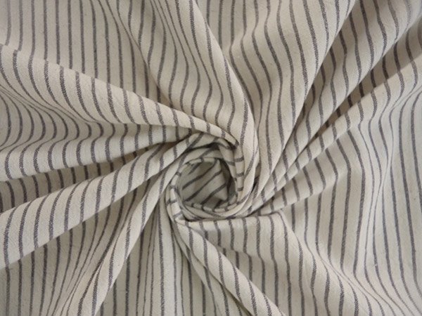 CLASSIC KHADI GREY & WHITE STRIPE FABRIC – Moral Fibre